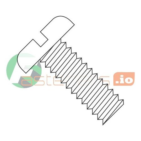 #10-24 X 1-1/2 In Slotted Pan Machine Screw, Plain Nylon, 2500 PK